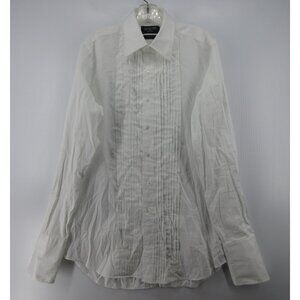 Kamakura Shirt Large Tuxedo Bib Pleated Button Up Japan French Cuffs *